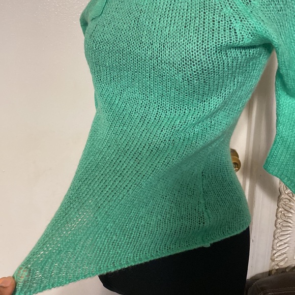 WOODEN SHIPS PAOLA BUENDIA WOMEN,S SWEATER SIZE S/M COLOR GREEN - Picture 5 of 11